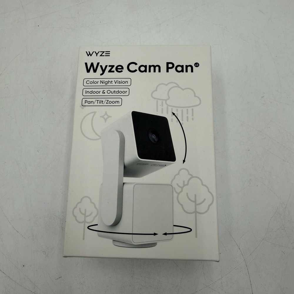 Wyze Cam Pan Indoor Outdoor Camera White WYZECPAN3 Sealed